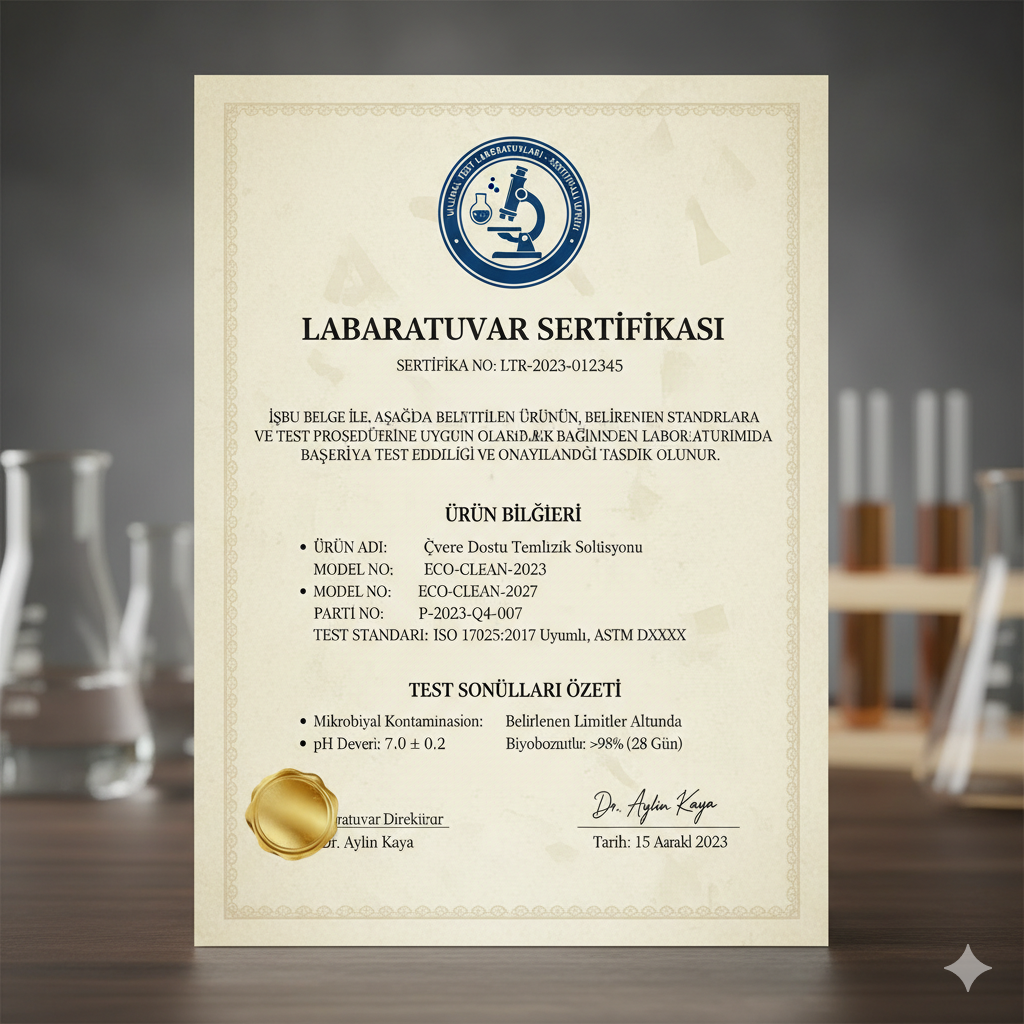 Laboratuvar Sertifikalı